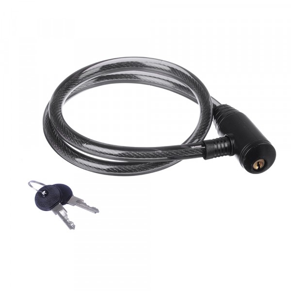 Фото Замок навесной тросовый авангард черный