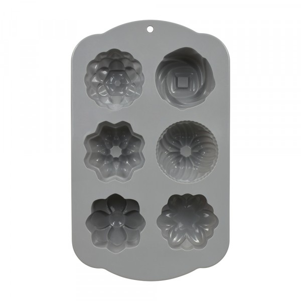 Фото Форма для выпечки 29*17,5*3,5см цветочки marmiton basic 6 ячеек силикон 17407