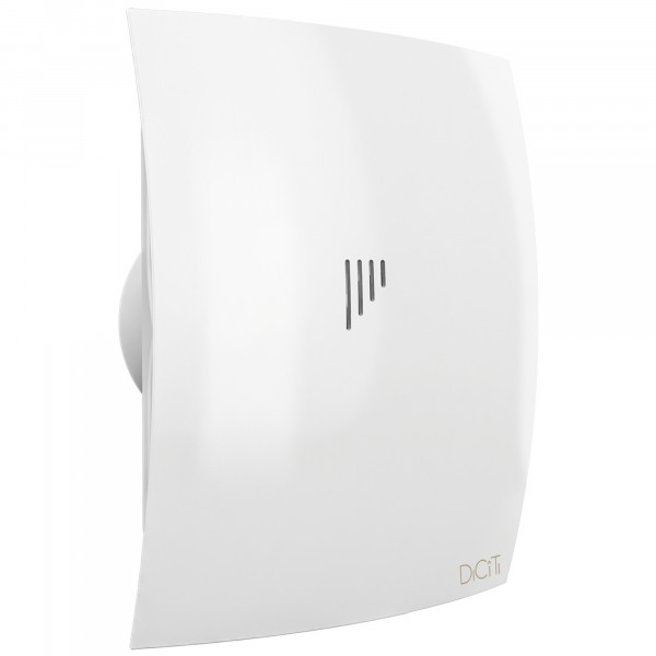 Фото Вентилятор вытяжной осевой накладной 125мм breeze 5c с обратным клапаном белый, diciti