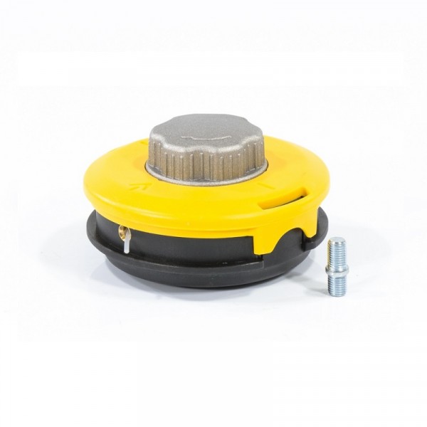 Фото Катушка триммерная полуавтомат/, легкая заправка леск, гайка m10x1,25,винт m10-m10,алюм.denzel 96322