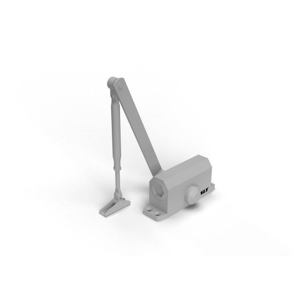 Фото Доводчик дверной slt dc-045 (25-45) серебро