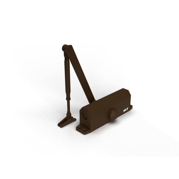 Доводчик дверной slt dc-080 (60-80) коричневый