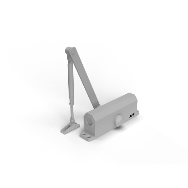 Фото Доводчик дверной slt dc-080 (60-80) серебро