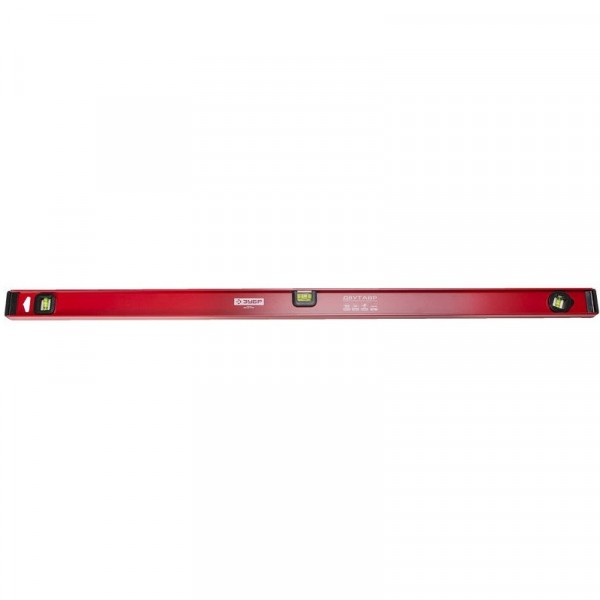 Фото Уровень 120см двутавровый, усиленный 3 глазка, рельс зубр 4-34583-120