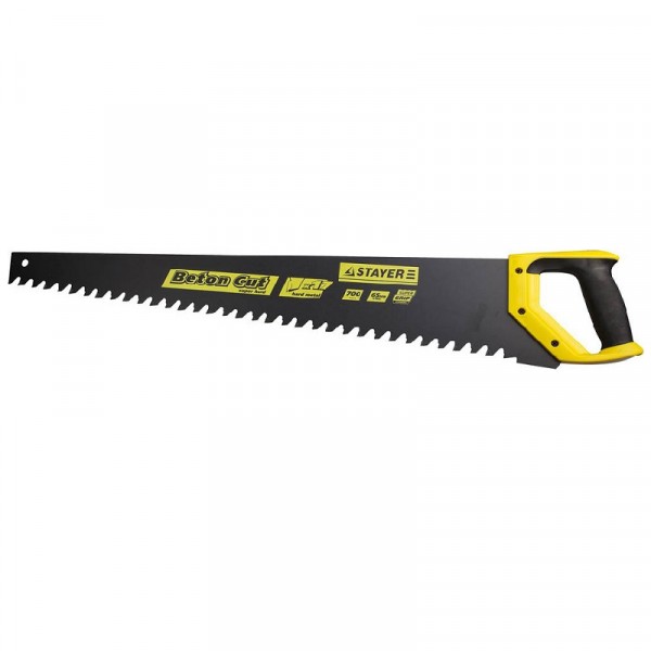 Фото Ножовка по пенобетону 700мм 2-комп.ручка, шаг зуба 20мм, stayer 2-15097