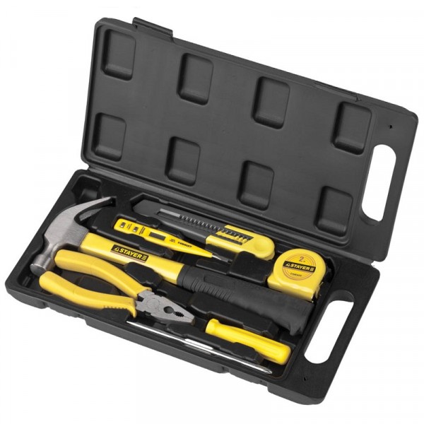 Фото Набор инструмента stayer standard техник 7 предметов для ремонтных работ 22051-h7