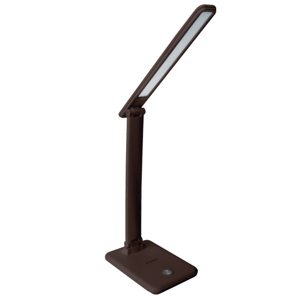 Фото Лампа настольная ultraflash led uf-730 14178 11вт коричневый