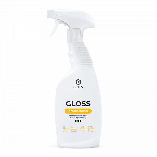 

средство чистящее для сан.узлов 600мл "gloss" professional grass 125533