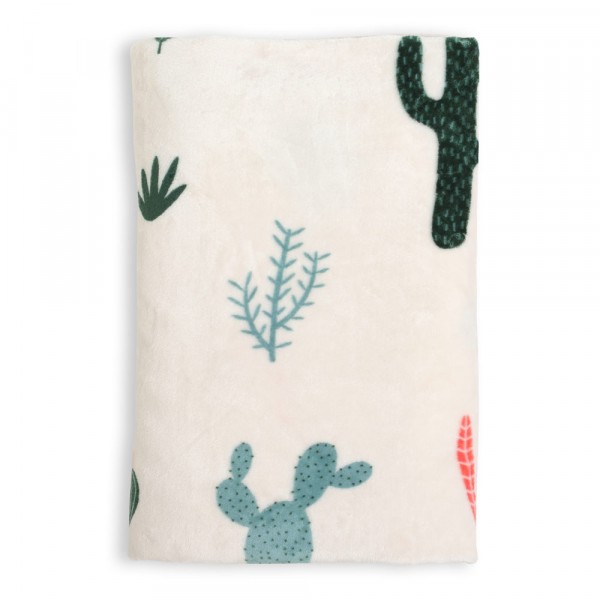 Фото Плед велсофт 1400*1800, кактусы