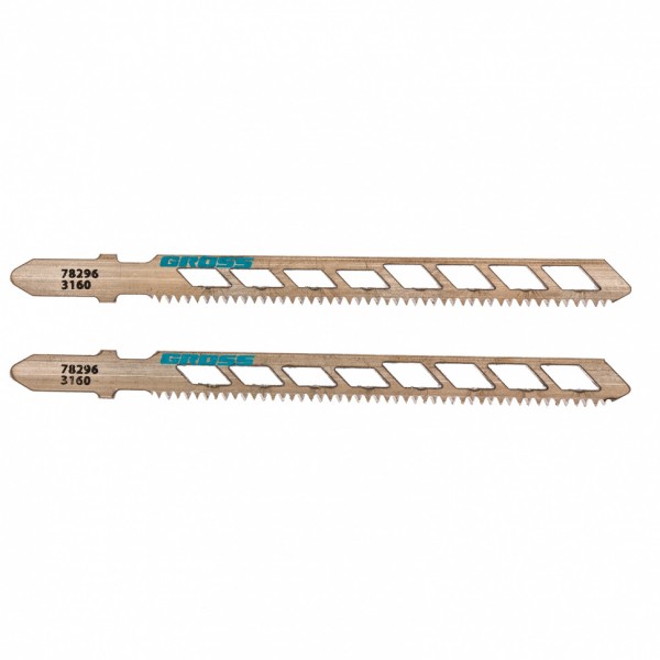 Фото Полотна для электролобзика по дереву (100х75 мм, шаг 2 мм, 2 шт.) gross 78296
