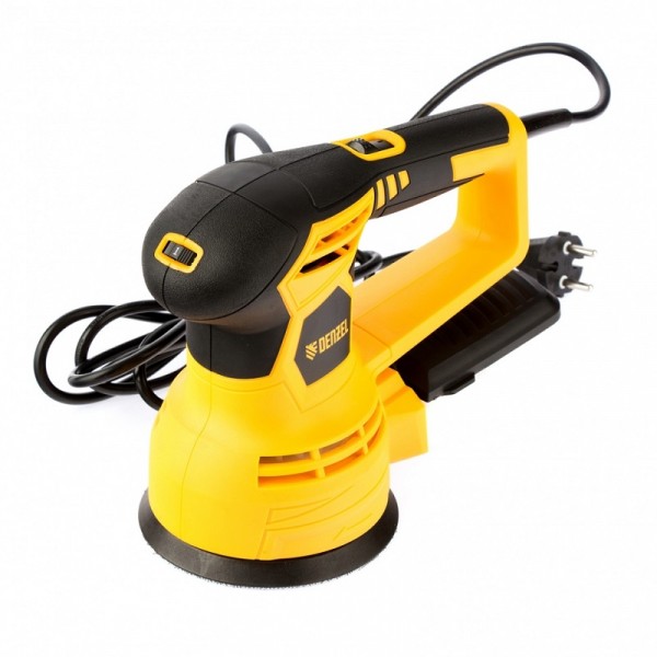 Машина шлифовальная эксцентриковая os-125, 450 вт, 6000-12000 об/мин, denzel 27601