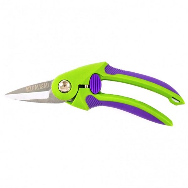 Фото Секатор пружинный 220мм, контактный dмах=10мм, palisad 60487