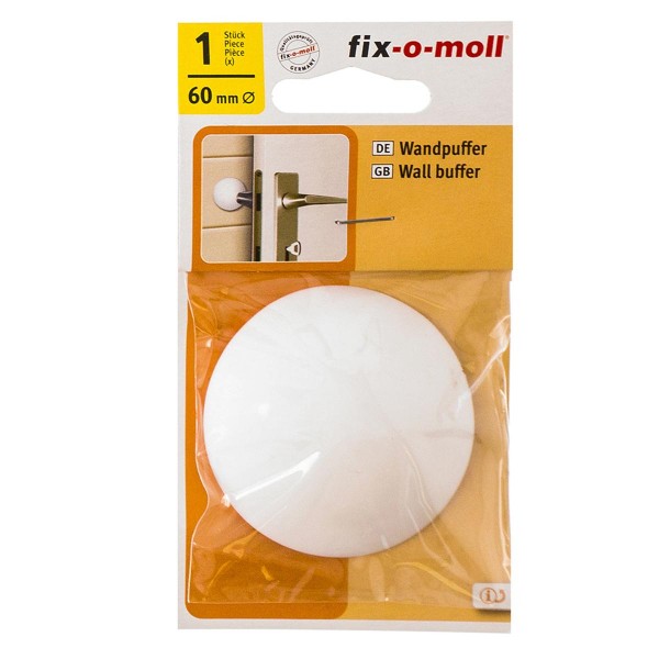 Фото Смягчитель удара дверной (накладка) настенный fix-o-moll пластик 0,075х0,135х0,015м.246730