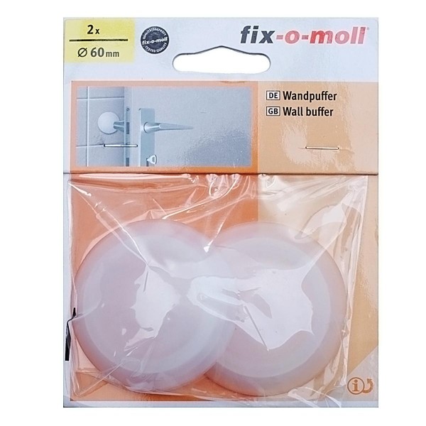 Фото Смягчитель удара  дверной (накладка) настенный fix-o-moll пластик 0,011х0,135х0,025м.384440