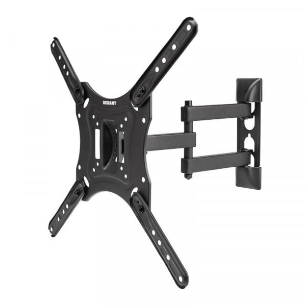 Фото Кронштейн для тв настенный наклонно-поворотный 17-55, до 30кг, rexant 38-0080
