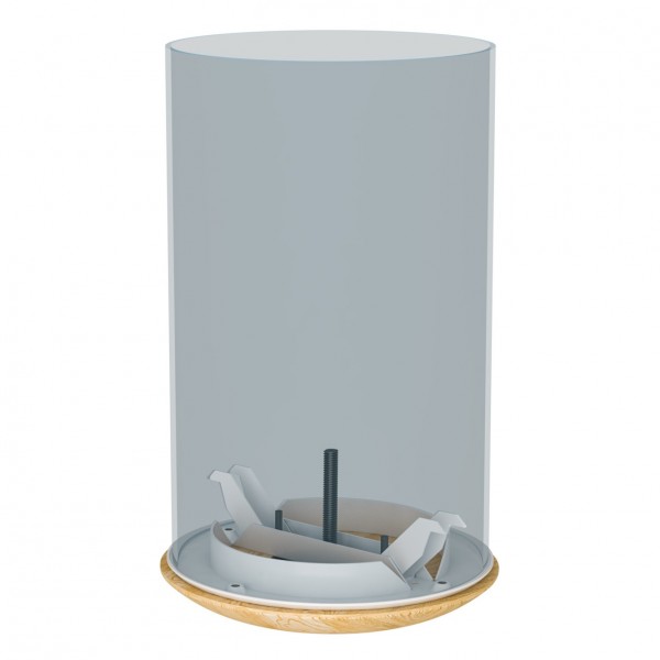 Фото Анемостат 150мм приточно-вытяжной с фланцем и расп.лапками (сосна), 15dw pine ms, эра