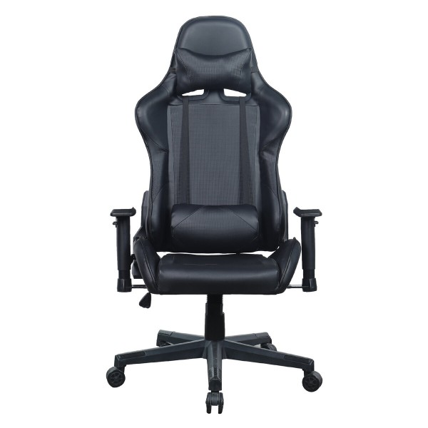

кресло компьютерное brabix gt carbon gm-115, две подушки, экокожа, черное, 531932