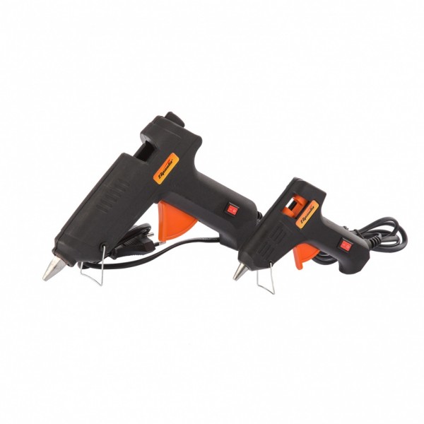 

набор клеевых пистолетов в кейсе, 7/11 мм, 20/100 вт, 3/8 г./мин., sparta 93038