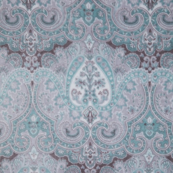 Фото Плед из микрофайбера 103403 180х200см с печатным рисунком узор голубой