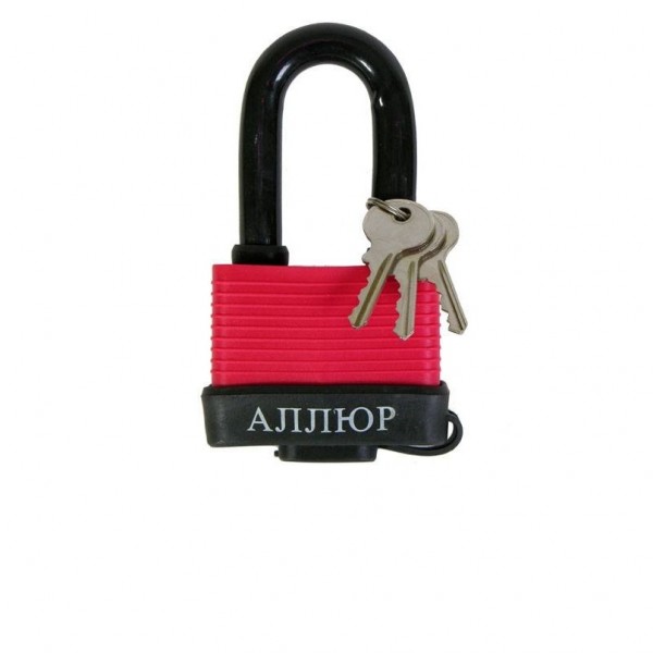 Фото Замок навесной аллюр вс1с-65пд, влагозащищенный черный