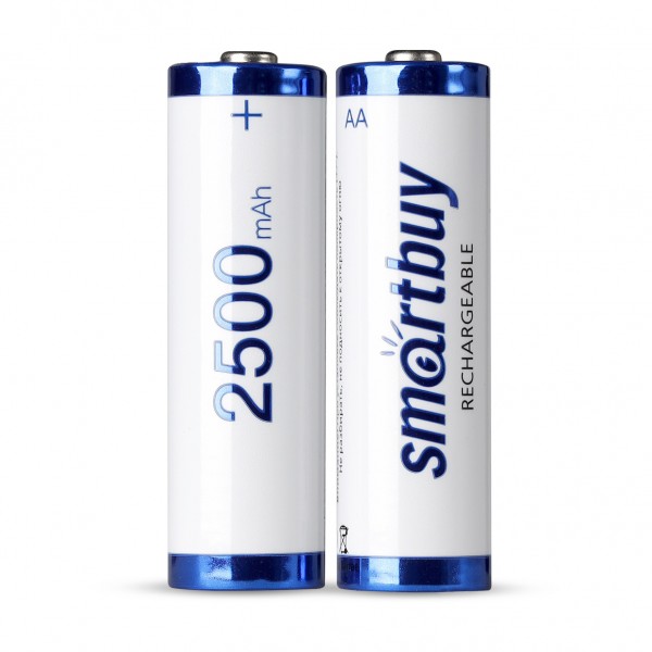 Фото Батарейка аккумуляторная аа ni-mh, 1,2в, 2500мач, smartbuy, 2шт