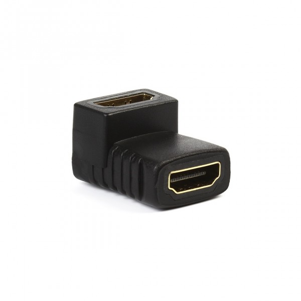 Фото Адаптер-переходник hdmi/hdmi 90град (f-f), черный, smartbuy, a112