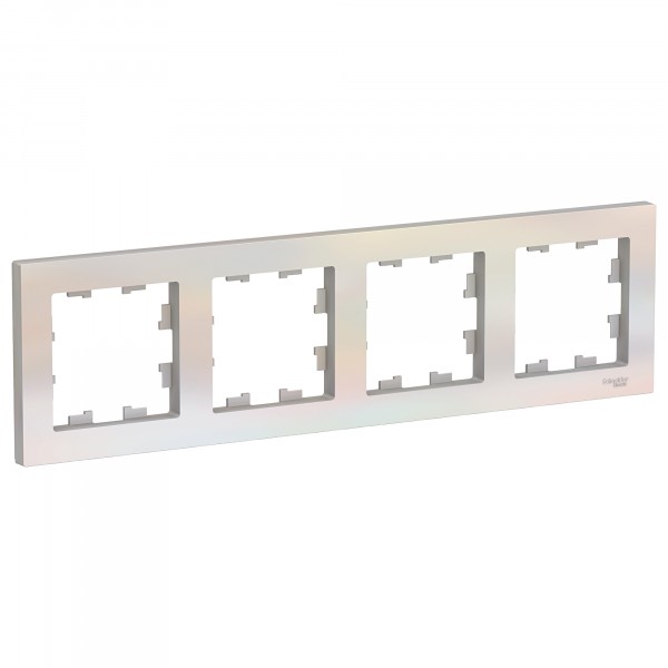 Фото Рамка (жемчуг, четырехместная) schneider electric atlasdesign atn000404