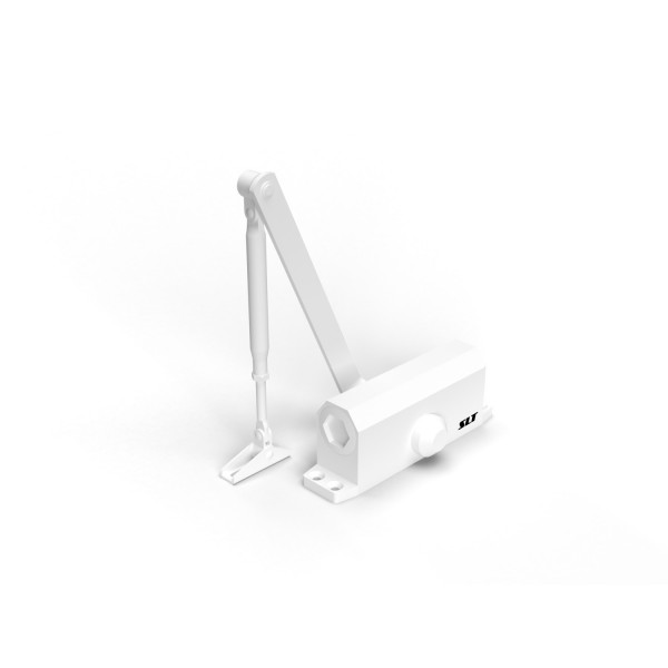 Доводчик дверной slt dc-060 (45-60) белый