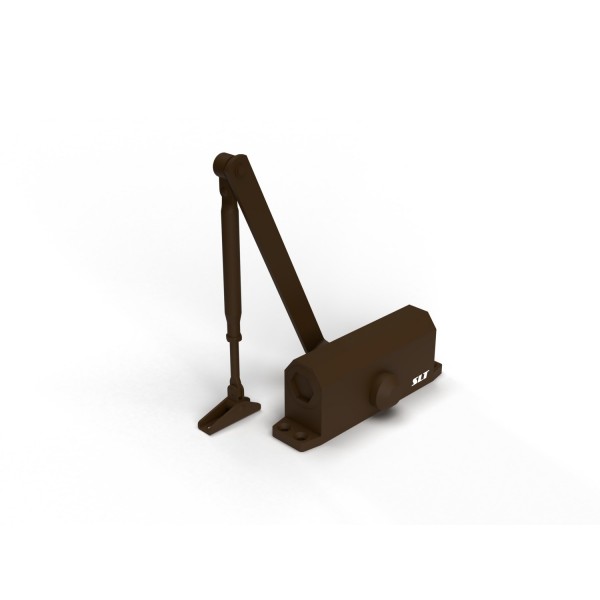 Фото Доводчик дверной slt dc-060 (45-60) коричневый