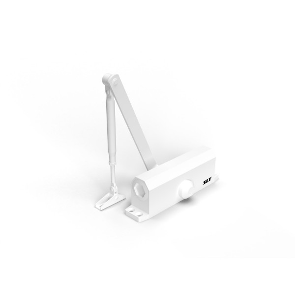 Фото Доводчик дверной slt dc-080 (60-80) белый