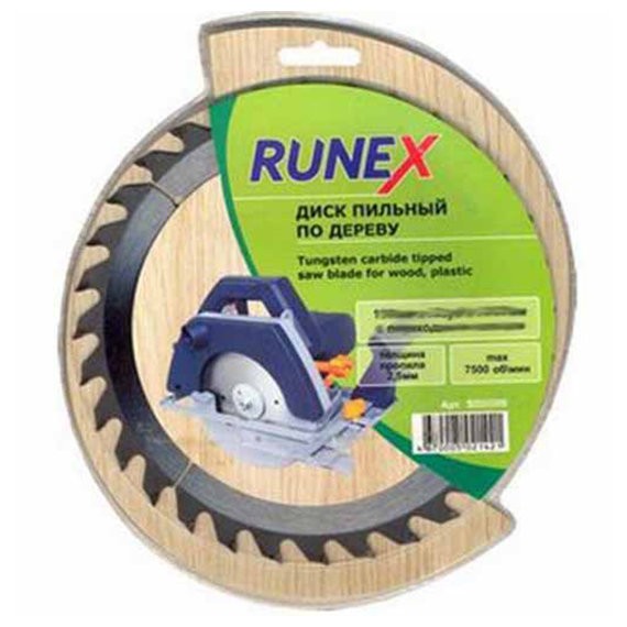 

диск пильный по дереву 160*32 зуб 20/16мм runex 551005