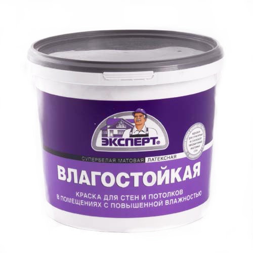 

краска эксперт влагостойкая супербелая 3кг