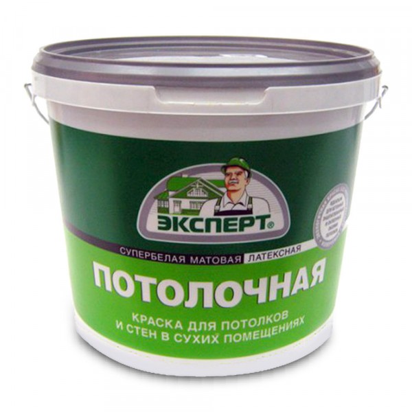

краска для потолков эксперт супербелая 14кг