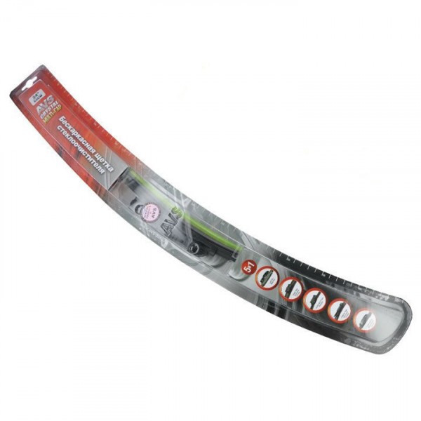 Фото Щетка стеклоочистителя универсальная, бескаркасная 60см 24 avs60