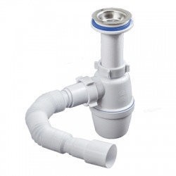 Фото Сифон орио 1 1/2 40 с г/трубой 40/50 а-40029