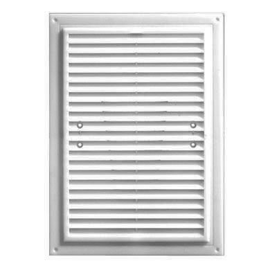 Фото Решетка вентиляционная пвх 250*180мм без фланца, белая с моск.сеткой, дв 250*180с, домовент