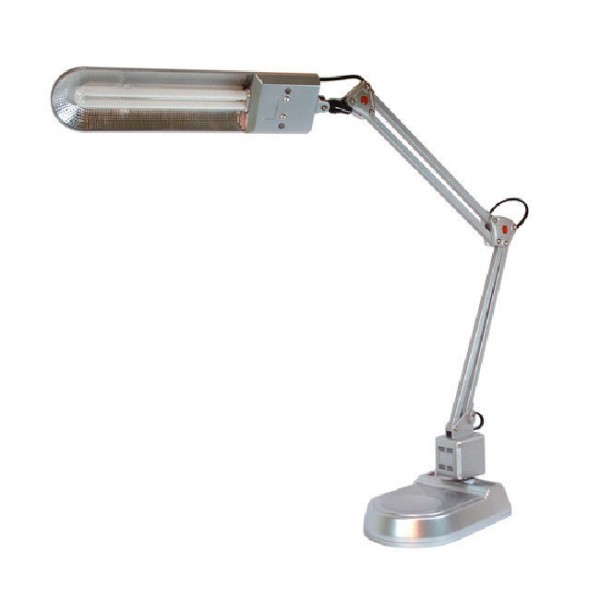 Фото Светильник настольный camelion kd-017а серебро 11w