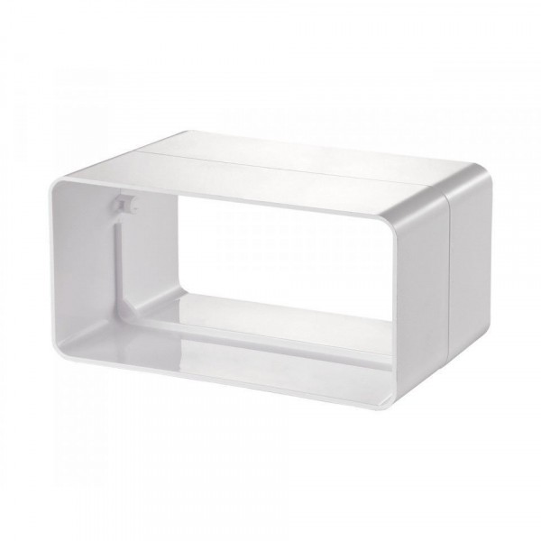 Фото Соединитель прямоугольных каналов (110*55мм) пвх, без клапана, 515, вентс