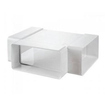 Фото Тройник т-образный прямоугольный пвх 55*110мм, 535р, vents