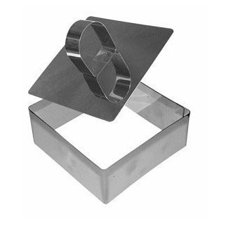 Фото Форма кулинарная квадрат 10*10*4см с прессом an8-5