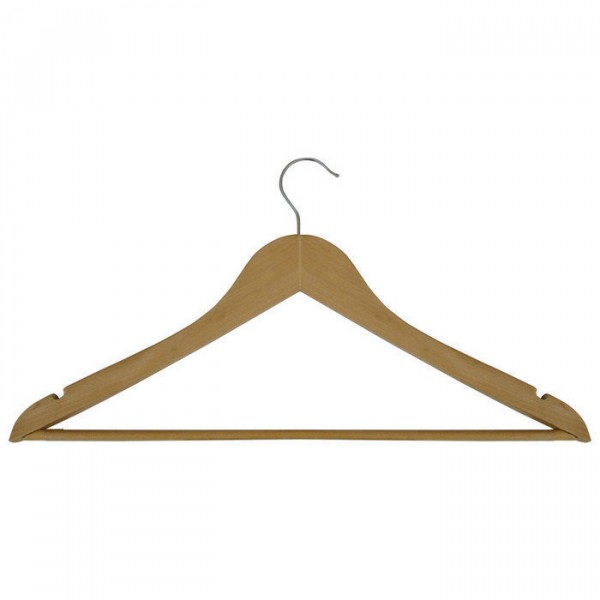 Фото Вешалка деревянная рыжий кот с перекладиной и антискользящим резиновым покрытием w2-pa