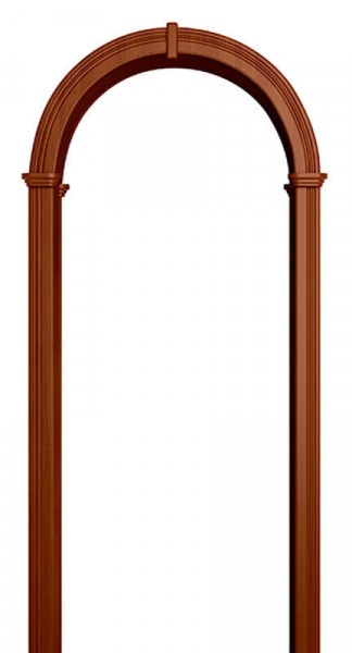 Фото Арка валенсия, пвх итальянский орех 750*190*1800 со сводорасширителем