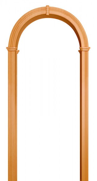 Фото Арка валенсия, пвх миланский орех 750*190*1800 со сводорасширителем