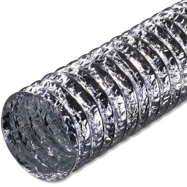 Фото Канал-воздуховод гибкий гофрир. 102мм, алюминиевый до 10м, af102, эра