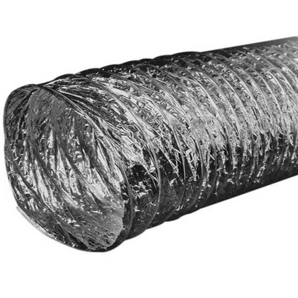 Фото Канал-воздуховод гибкий гофрир. 127мм, алюминиевый до 10м, af127, эра