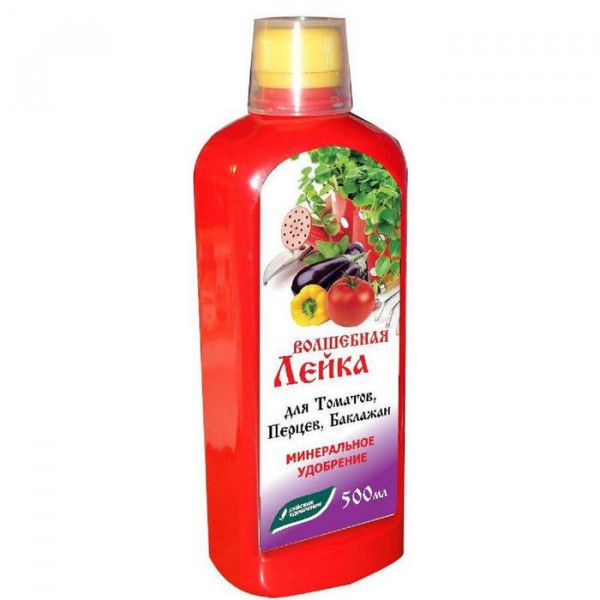 Фото Удобрение комплексное с микроэлементами волшебная лейка для томатов, перцев, баклажанов 500мл