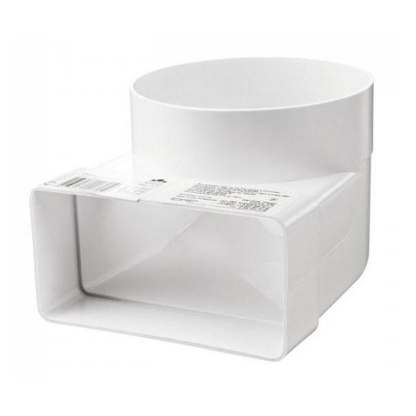 Фото Колено соединительное 60*204/125мм пвх, угловое 90град, 620ск12,5кп, эра