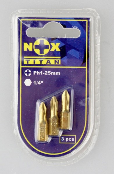Фото Бита pz2 25мм (3шт) nox titan 556612