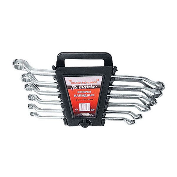 Фото Набор ключей накидных 8шт 6*22мм matrix 15332