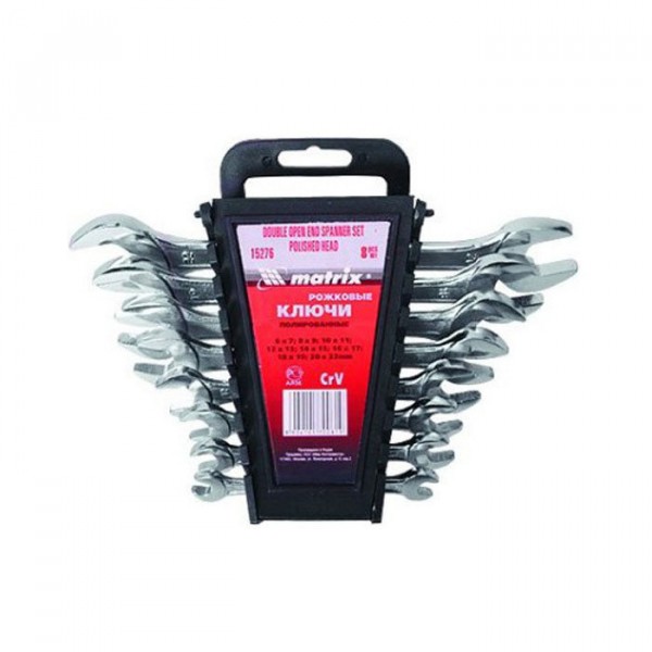 Фото Набор ключей рожковых  8шт 6*22мм matrix 15276